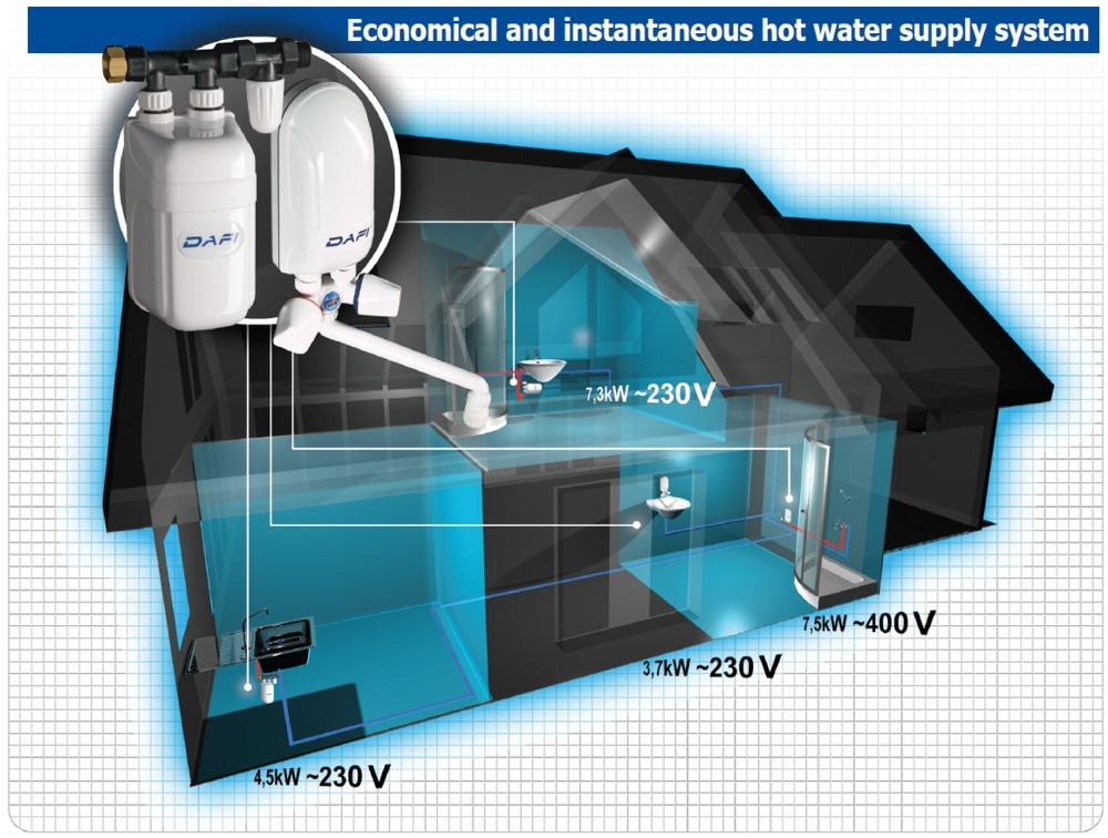 Economical and instantaneous hot water supply system