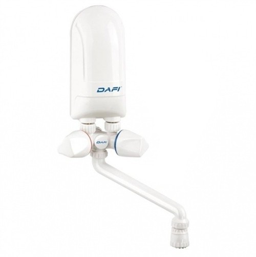 Elettrica istantanea DAFI scaldabagno - over sink - 3,7 kW a 230 V con set rubinetto di plastica