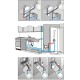 Calentador instantáneo eléctrico de agua DAFI 9 kW 400V - bajo mesa (bifásica)