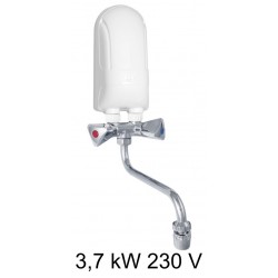 Calentador de agua DAFI de 3.7 kW 230 V (monofásico) con batería de metal 135 mm